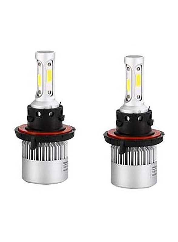 

Generic 12V 24V Auto 6500K LED Car Headlight, 72W, 2 Pieces, White/Black