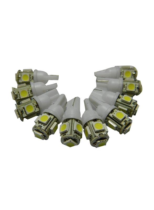 

Generic Lot T10 5 Smd LED Bulbs, 10 Pieces, White/Yellow
