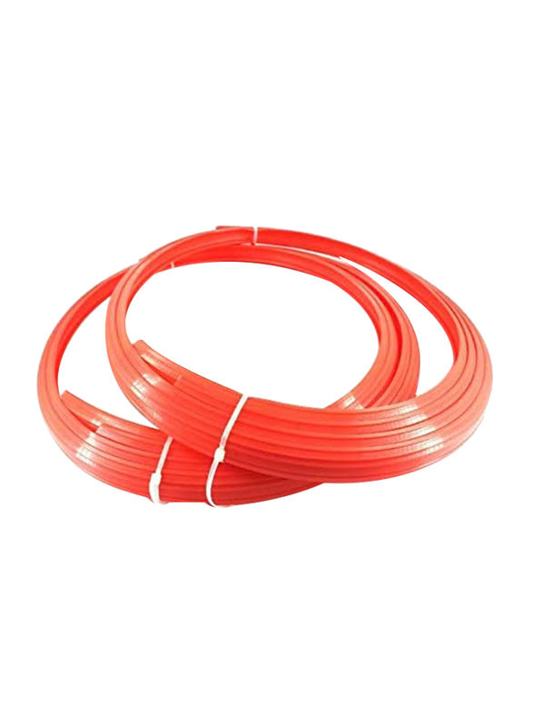 Automobile Hub Anti - Colision Decoration Strip Roll Car Rim Wheel Hub Protector Car Covers, Orange