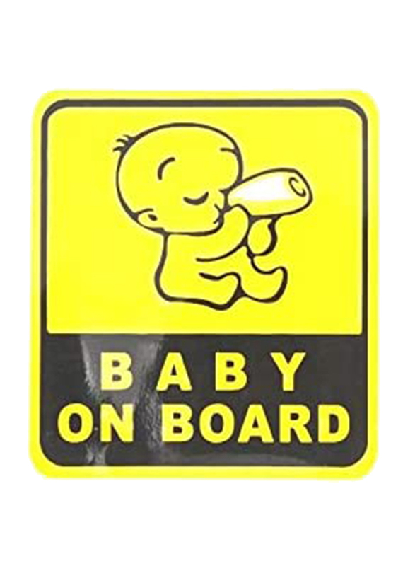 

Generic Baby On Board Sticker, Yellow
