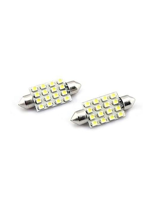 

Nera 36mm 16smd Festoon Car LED Bulbs, White