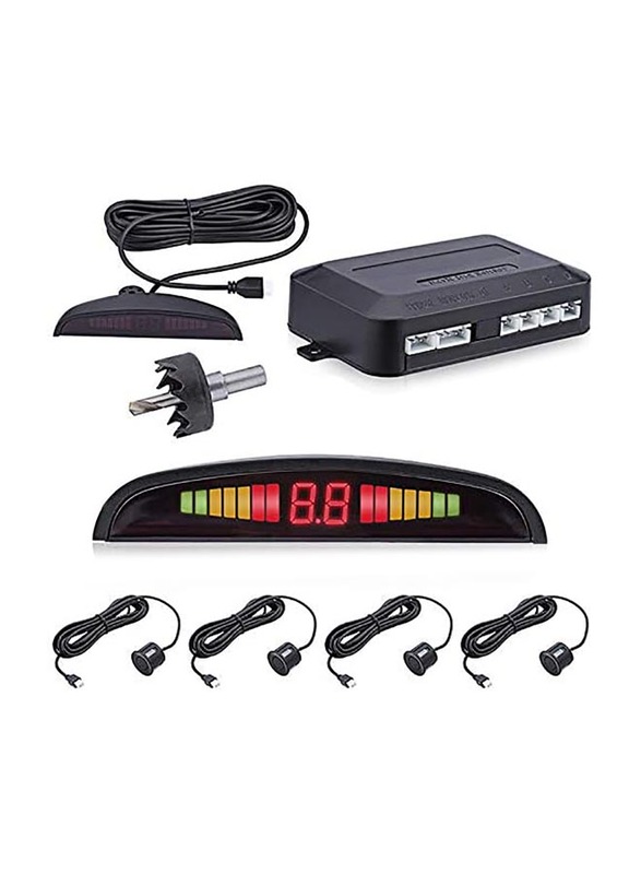 

Generic Car Reverse Backup Radar System, 4 Parking Sensors, Black