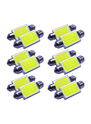12V Interior Dome Festoon Lights Car LED Bulbs, 36mm, 3W, 12 Pieces, White