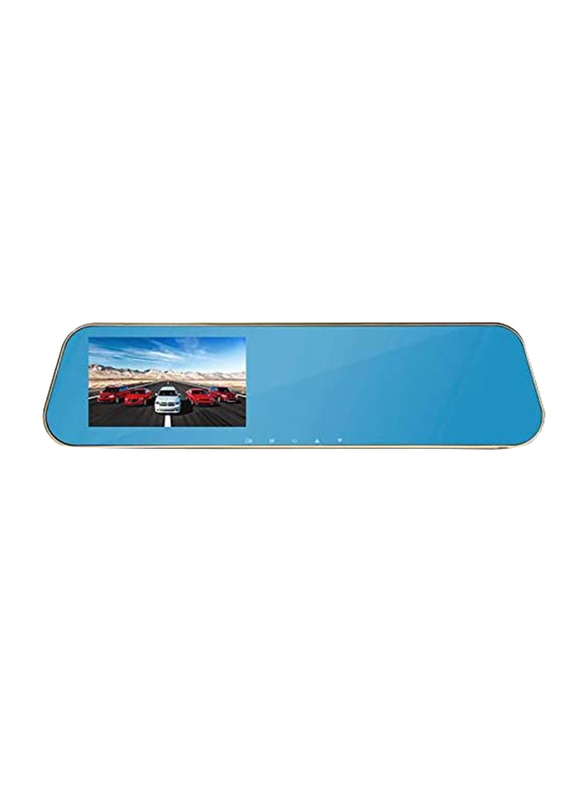 

Generic 4.3" Dvr Car Camera with Blue Review Mirror Digital Video Recorder, Auto Registered Camcorder Full HD 1080P, Blue
