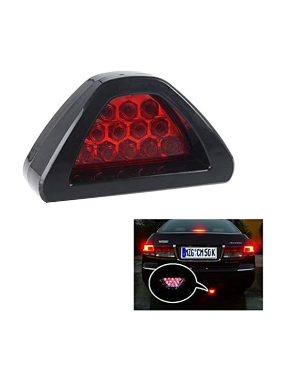 KGL Car Brake Reverse Lamp Vehicle Warning Strobe Flash Light, Red/Black
