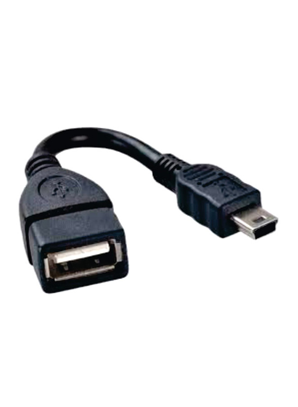 

Unbranded OTG Host Adapter Cable, Mini USB Male to USB Female, Black
