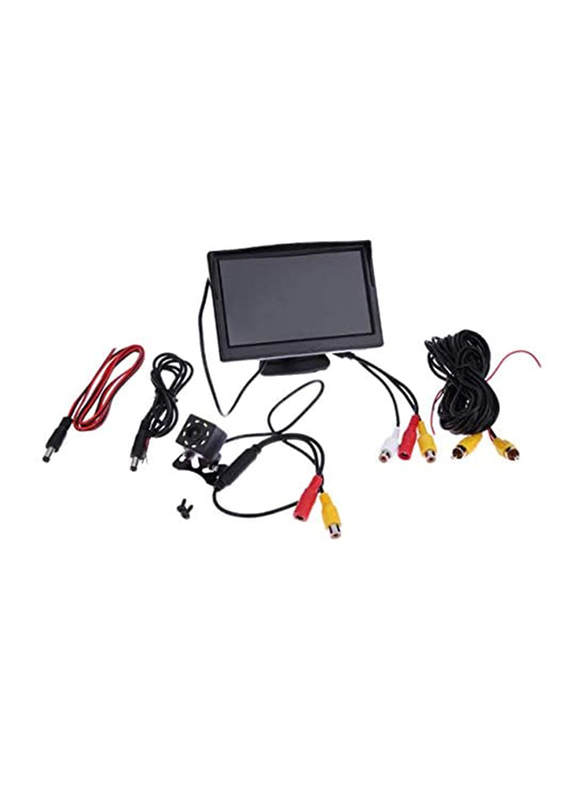 

Generic Car Rear Camera with Separate 5" Digital LCD Screen Night Vision, Black