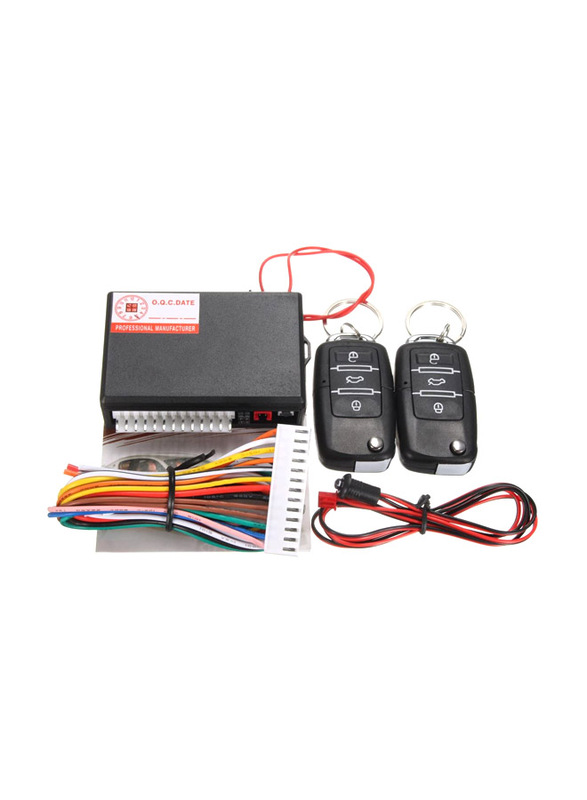 

Generic Universal Car Keyless Entry Theft System with Vehicle Remote Control Central Kit & Door Lock Locking, Multicolour