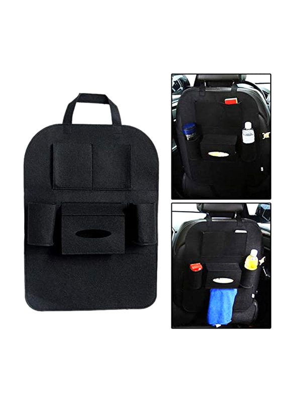 Car Seat Back Personal Items Organizer and Holder, Black