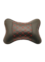 Four Seasons Universal Leather Car Headrest Neck Pillow, Black