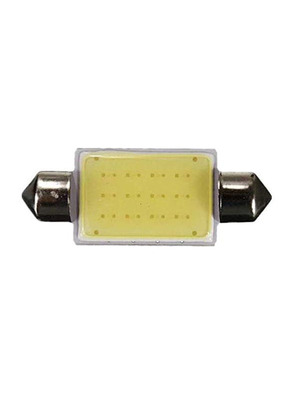 

Generic Map Roof 12 Chips COB C5W Car Festoon Dome Auto Interior LED Lights Reading Bulb, 41mm, 10 Pieces, White/Yellow/Silver