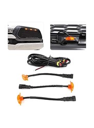 Grill Light Replacement Front LED Lights, Black/Orange