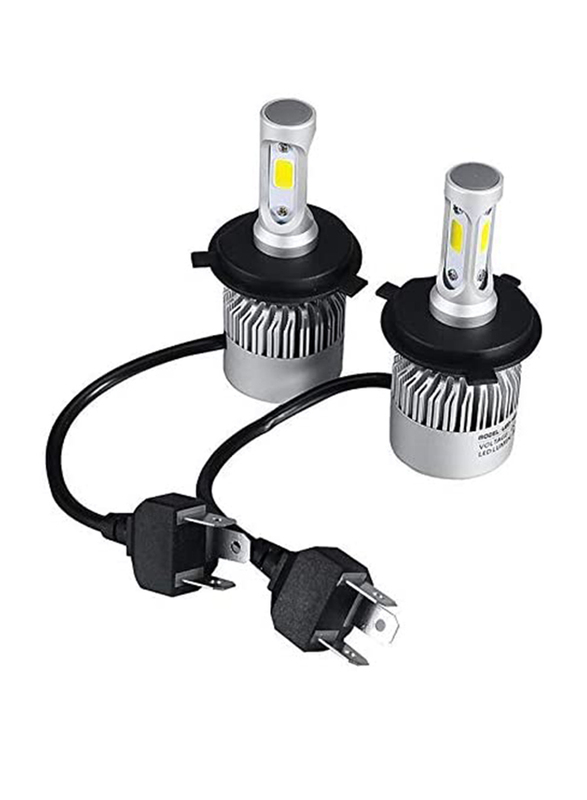 

Generic H4 LED Car Head Light Bulbs with Luminous 8000LM COB 6500K, White