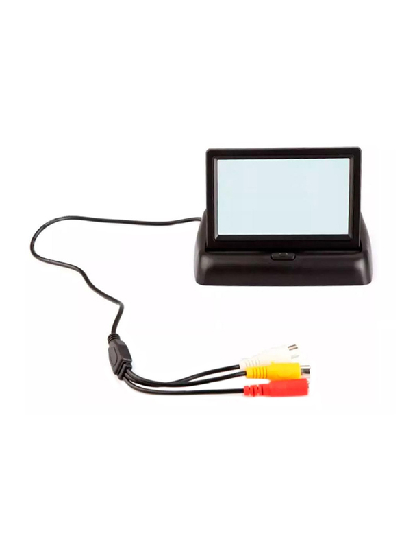 

Generic 4.3" Foldable TFT Rear View Color LCD Car Reverse Camera, 16:9 Car Security Monitor for DVD/VCR, Black
