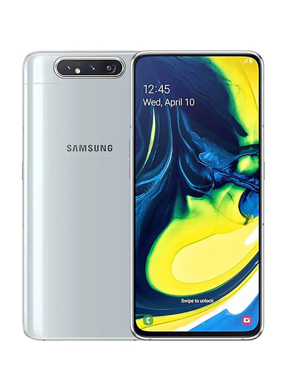 

Samsung Galaxy A80 128GB Ghost White, 8GB RAM, 4G LTE, Dual Sim Smartphone