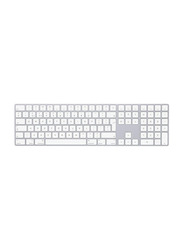 Apple Magic Wireless International English Keyboard with Numeric Keypad, Silver/White