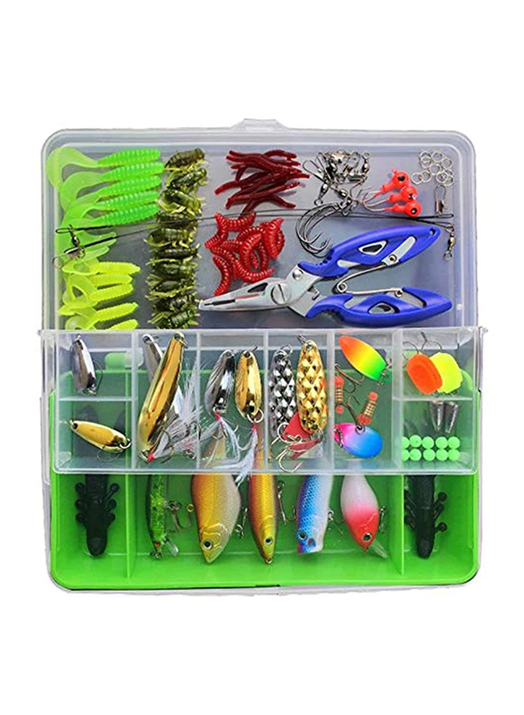 

Skeido Fishing Lure Set with Tackle Box, 101 Pieces, Multicolour