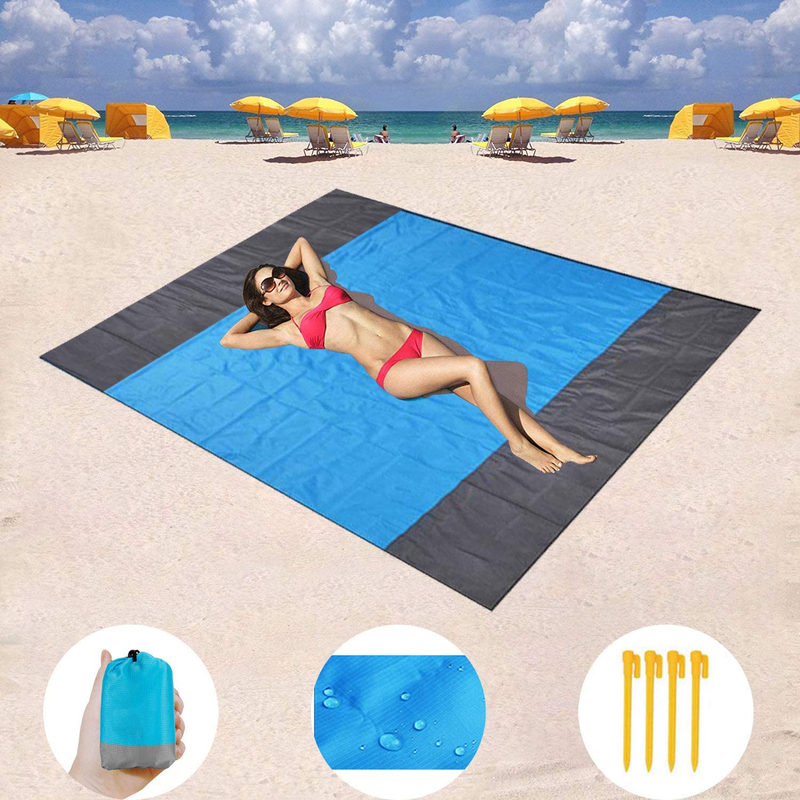 

Go-Go Quick Drying Ripstop Outdoor Mat, Blue/Grey