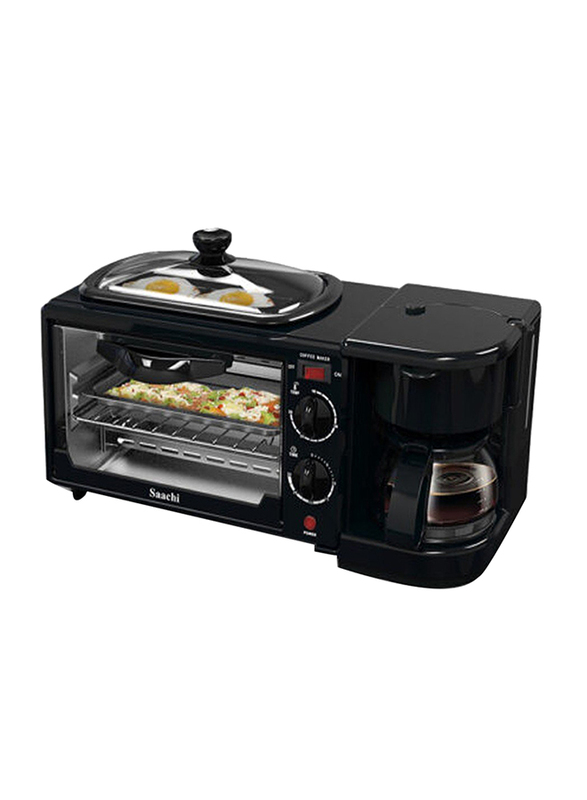 

Saachi 3 in 1 Breakfast Maker Oven, NL-BS-2951, Black
