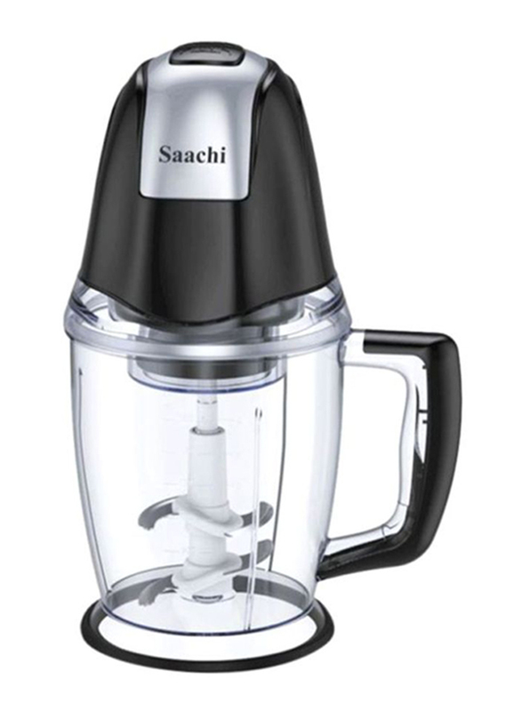 

Saachi Mixed Meat and Vegetable Chopper, 300W, 1500ml, NL-CH-4961, Black/Clear