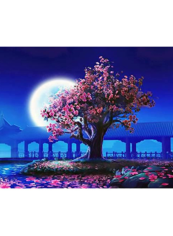 

Generic No Frame Peach Blossom DIY Wall Painting, Multicolour