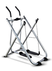 H PRO Elliptical Trainer Air Walker, Max Weight 220 LBS, Silver