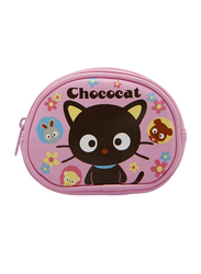 Hello Kitty Fabric Chococat Zip Closure Coin Purse for Girls, Pink, Model No. 75639