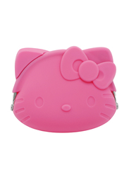 Hello Kitty Soft Rubber Kisslock Coin Purse for Girls, Pink, Model No. 8644551