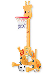 FITTO 4-in-1 Kids playset, Basketball Hoop for kids, football Goal, Ring Toss Playset ,and Golf