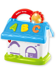 FITTO Musical Activity Toy House for Kids Learning, Interactive Musical Toys for Baby Boys and Girls, Green