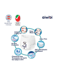 Aiwibi Lovely Thinker Ultra Thin Premium Baby Pants, Size M, 4-10 kg, 26 Count
