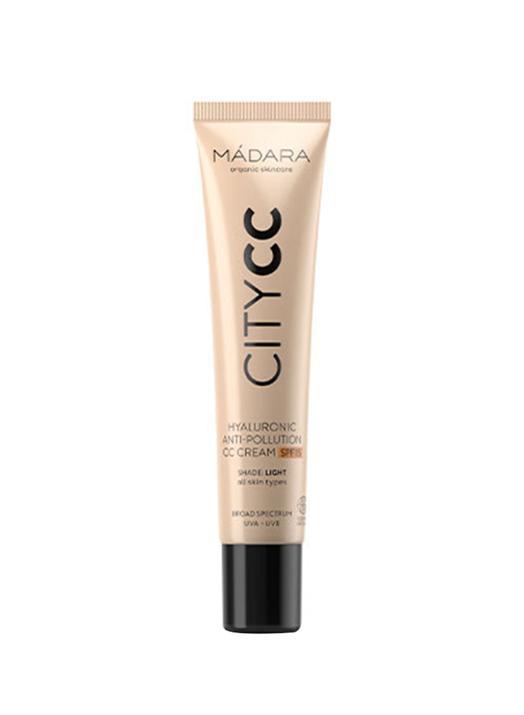 

Madara City CC Hyaluronic Anti-Pollution CC Cream SPF 15, 40ml, Light Beige