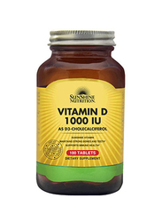 Sunshine Nutrition 1000 IU Vitamin D Dietary Supplement, 100 Tablets