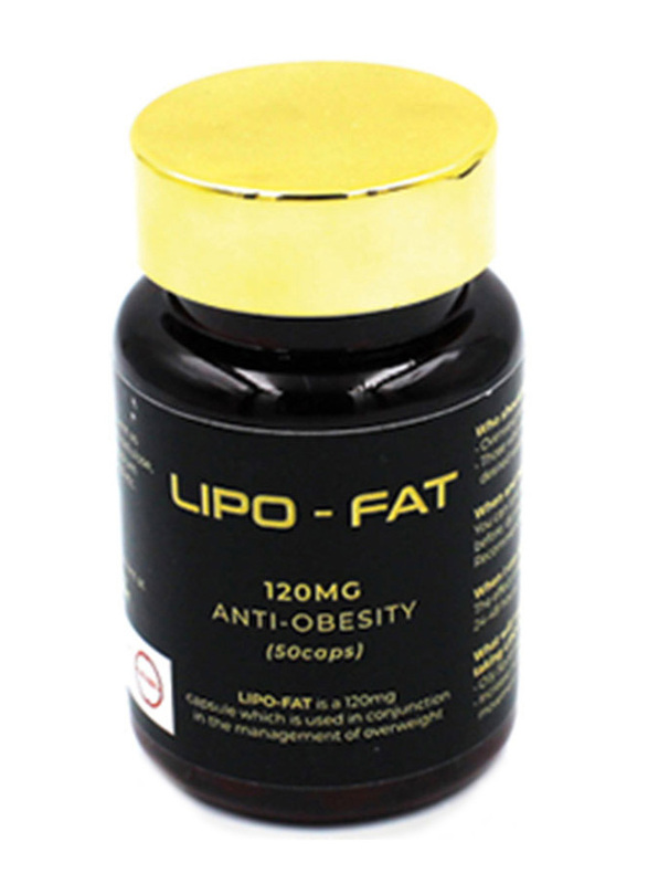 

Lipo-Fat Anti-Obesity Capsules, 120mg, 50 Capsules
