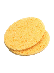 Anself, South Fin Face Cleaning Sponge Puff, 2 Pieces, Yellow