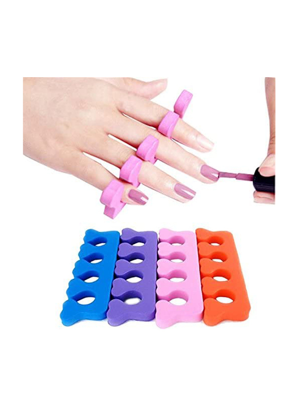 Beauty Clearance Sale Soft Finger Toe Separator Tool Nail Art Pedicure Manicure, 100 Pieces, Multicolour