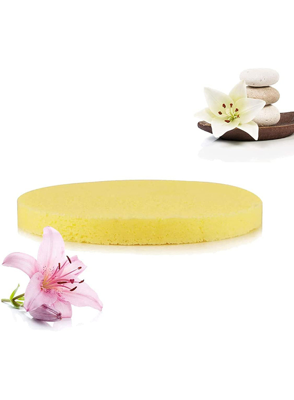 I.E, PVA Compressed Facial Sponge for Face Cleaning, 240 Pieces, Yellow