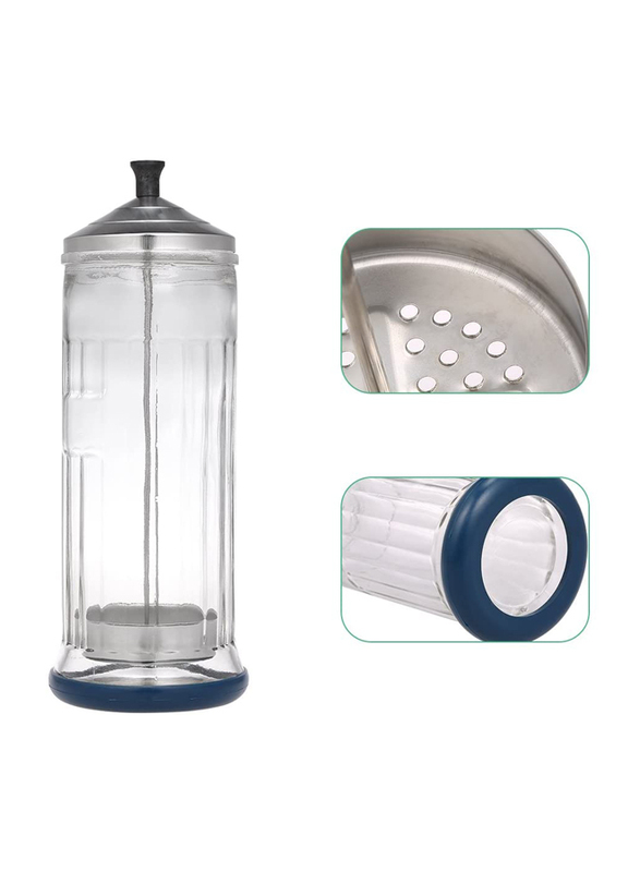 Anself Professional Salon Barber Disinfection Sterilizer Jar, Clear