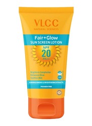 VLCC Natural Sciences Fair + Glow Sun Screen Lotion SPF 20, 100ml