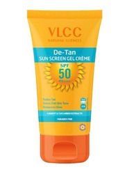 VLCC Natural Sciences De Tan Sunscreen Gel Creme SPF 50, 100gm