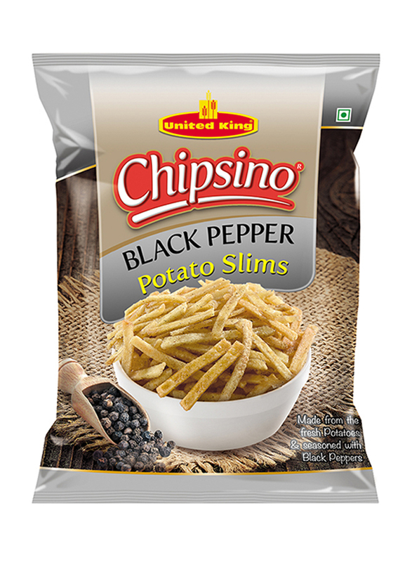 

United Kings Chipsino Black Pepper Slims, 75g