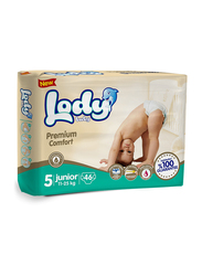 Lody Baby Premium Comfort Diapers, Size 5, Junior, 11-25 kg, Jumbo Pack, 46 Count