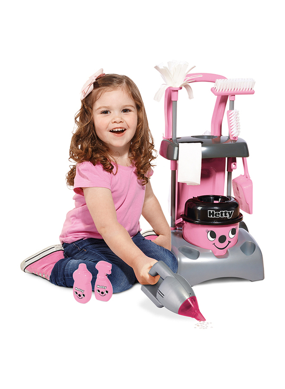 

Casdon Hetty Deluxe Cleaning Trolley Kids Toy, Pink, Ages 3+
