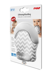 Reer Teething Mitten, White/Grey