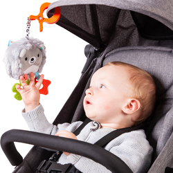 RedKite Baby Harry Hedgehog Clip On Teether, Grey