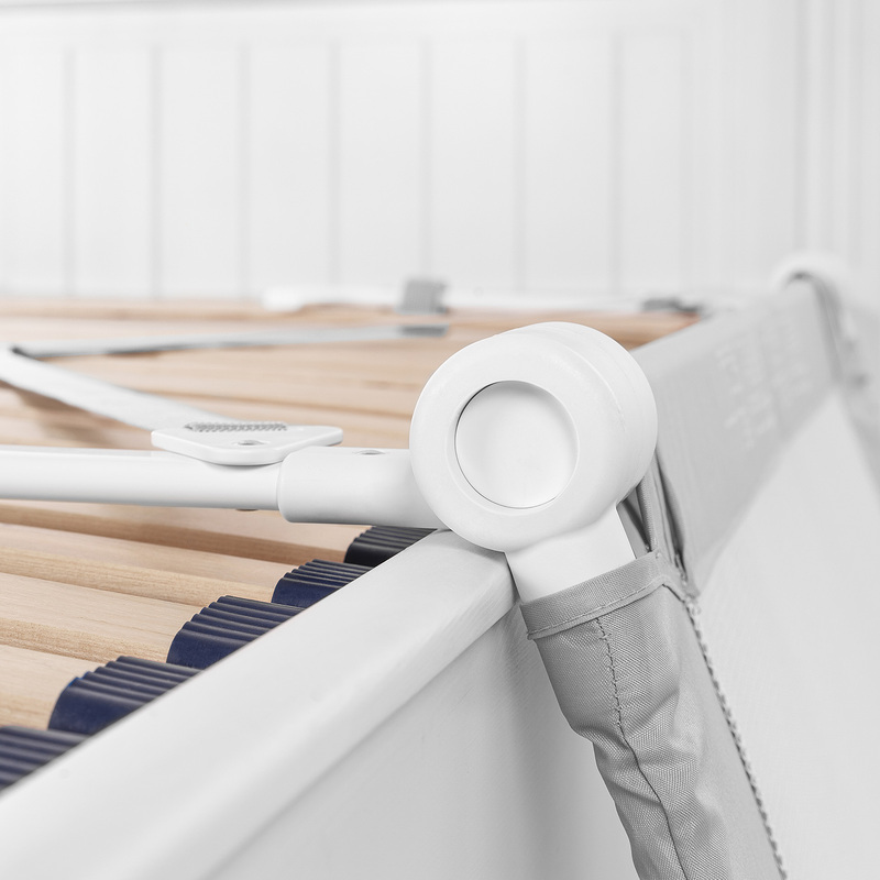 Reer By My Side Bed Rail for Kids, 100cm Grey/White