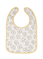 Tigex Winnie the Pooh Cotton Feeding Bib with Bandana, White/Yellow