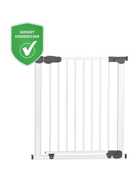Reer I-Gate Pressure-Mounted Auto-Close Baby Metal Safety Gate, White