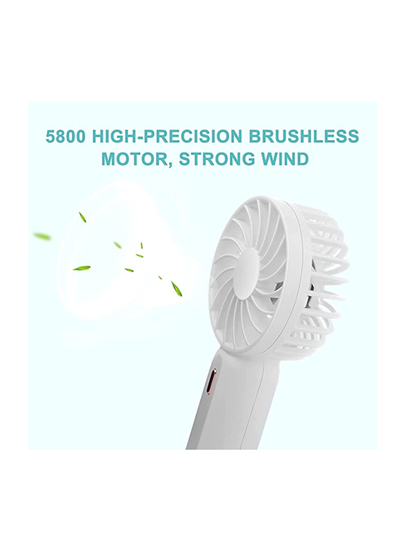 Yuwell Portable Mini Battery Fan, White