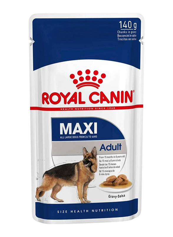 

Royal Canin Maxi Breed Adult Dogs Wet Food, 15+ Months, 10 x 140g